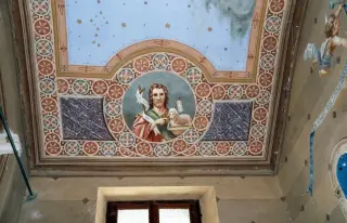 Dipinto Agnus Dei - Oratorio di San Rocco a Alto SermenzaFrazione Molino