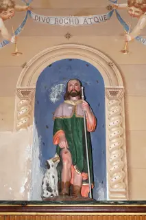Statua di San Rocco - Oratorio di San Rocco a Alto SermenzaFrazione Molino