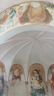Madonna col Bambino e Santi - Cappella di San Rocco a Rocca De' Baldi