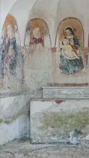 Madonna col Bambino e Santi - Cappella di San Rocco a Rocca De' Baldi