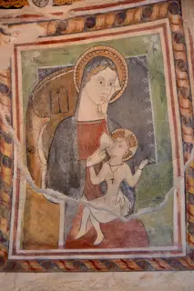 Madonna del latte - Chiesa Cimiteriale di Santa Maria Assunta o dei Morti a Marentino