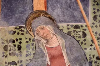 Pietà - Particolare - Chiesa Cimiteriale di Santa Maria Assunta o dei Morti a Marentino