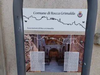 Pannello illistrativo - Chiesa di Santa Limbania a Rocca GrimaldaFrazione Castelvero