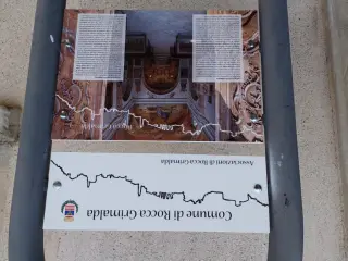 Pannello illistrativo - Chiesa di Santa Limbania a Rocca GrimaldaFrazione Castelvero