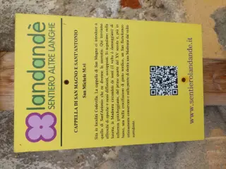 Pannello illustrativo - Cappella di Sant'Antonio Abate e San Magno a San Michele Mondovì