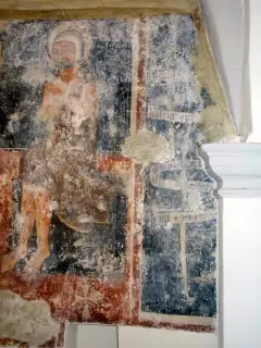 Affreschi trasetto antico - Antica Parrocchiale di San Giovanni a Savigliano