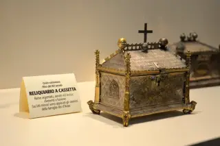 Reliquiario a cassetta XV secolo - Parrocchiale di San Brizio a Avise