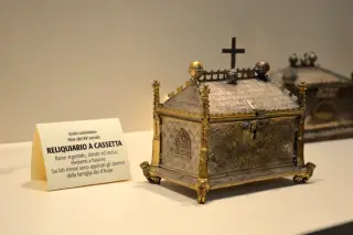Reliquiario a cassetta XV secolo - Parrocchiale di San Brizio a Avise