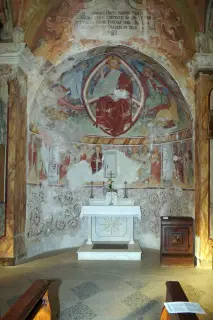 Pantocratore e apostoli - Cappella destra - Santuario di Sant'Euseo a Serravalle Sesia