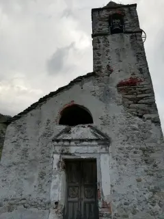 Facciata e campanile - Chiesa di San Giacomo a Settimo VittoneFrazione Montestrutto