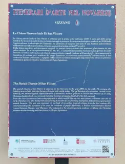 Pannello illustrativo - Parrocchiale di San Vittore a Sizzano