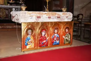 Mensa altare paleocristiano - Parrocchiale di San Vittore a Sizzano