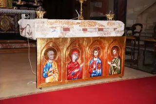 Mensa altare paleocristiano - Parrocchiale di San Vittore a Sizzano