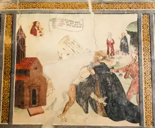 Tentazioni di S. Antonio Abate - Cappella dei Santi Rocco e Sebastiano a Mombarcaro