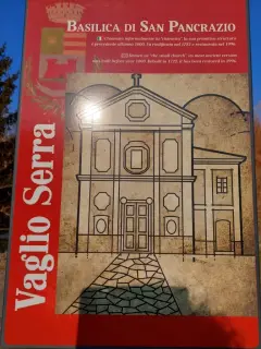 Pannello illustrativo - Santuario di San Pancrazio a Vaglio Serra