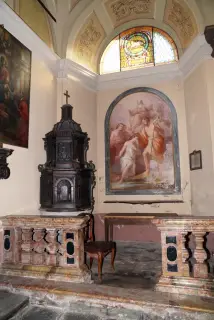 Fonte battesimale e battesimo di Gesu - Parrocchiale di San Giorgio a Valduggia