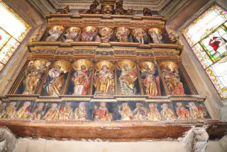 Polittico dietro l'altare - Parrocchiale dei Santi Andrea e Gaudenzio a ValduggiaFrazione Zuccaro