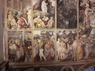 Parete Gaudenziana - Riquadri di sinistra - Chiesa di Santa Maria delle Grazie a Varallo