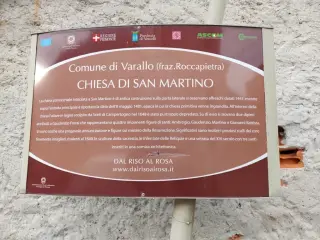 Pannello illustrativo - Parrocchiale di San Martino a VaralloFrazione Roccapietra