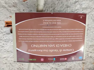 Pannello illustrativo - Parrocchiale di San Martino a VaralloFrazione Roccapietra