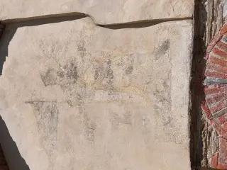 Resti affresco San Costanzo - Chiesa di San Costanzo a Vignolo