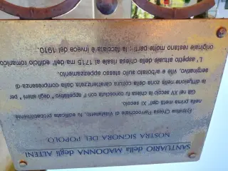 Pannello illustrativo - Santuario della Madonna Degli Alteni a Villafalletto