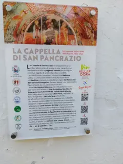 Pannello illustrativo - Cappella di San Pancrazio a Villar Dora