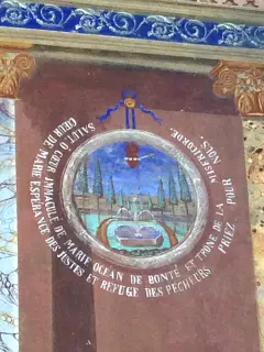 Dipinti facciata - Chiesa di Saint-Léger a Aymavilles