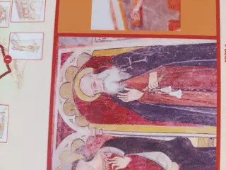 Affreschi dal pannello illustrativo - Cappella di San Bernardino a San Michele MondovìFrazione Castello