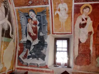 Parete destra, Madonna del latte - Cappella di San Bernardo di Clairvaux o delle Forche a MondovìFrazione Ferrone
