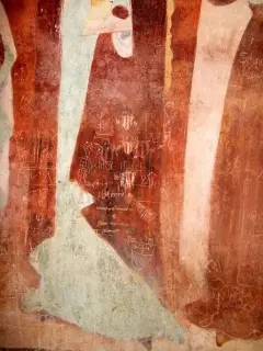 Maddalena, graffiti - Cappella di San Bernardo di Clairvaux o delle Forche a MondovìFrazione Ferrone