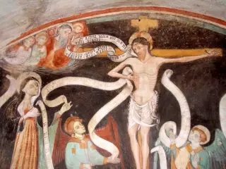 Cristo in croce - Cappella di San Bernardo di Clairvaux o delle Forche a MondovìFrazione Ferrone