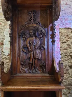 San Rocco dossale del 1477 - Chiesa Museo di San Giovanni a Asti