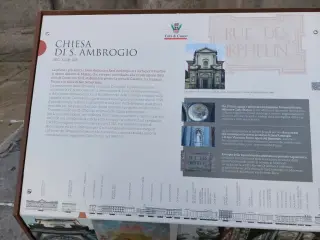 Pannello illustrativo - Parrocchiale di Sant'Ambrogio a Cuneo