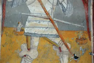 San Michele particolare - Cappella di San Massimo a Challand-Saint-VictorFrazione Viran