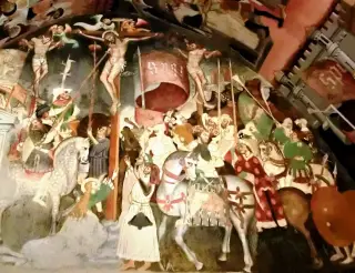 Crocifissione - Affresco - Chiesa di Santa Maria al Castello a Manta