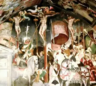 Crocifissione - Affresco - Chiesa di Santa Maria al Castello a Manta
