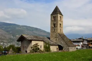 Vista - Chiesa o Cappella di Sainte-Marie Madeleine de Villa a GressanFrazione La Madeleine