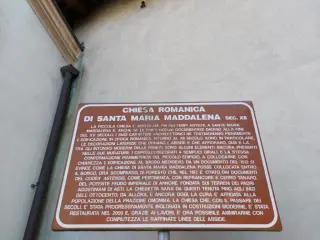 Pannello illustrativo - Chiesa di Santa Maria Maddalena a RefrancoreFrazione Borgo Maddalena