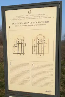 Cartello illustrativo - Resti Della Pieve di San Secondo di Dorzano a Dorzano