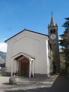 Facciata - Parrocchiale di Sant'Orso a JovençanFrazione Les Adams