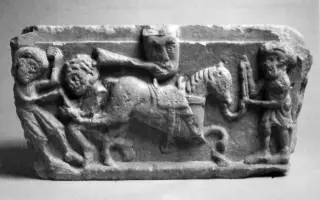 Capitelli esposti a Palazzo Madama a Torino - Resti Dell'abbazia di Santa Maria a Rivalta di Torino