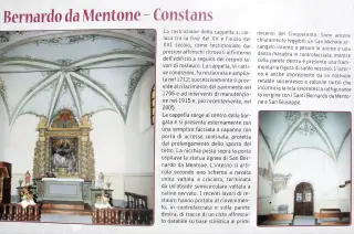 Foglio illustrativo - Cappella di San Bernardo di Mentone a OulxFrazione Constans