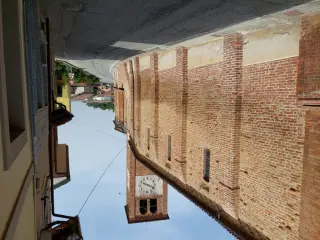 Fianco destro e campanile - Parrocchiale di San Michele o Santissima Annunziata a Montaldo Roero