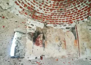 Affreschi abside - Oratorio di San Bernardo a Romagnano Sesia