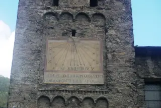 Orologio solare sul campanile - Parrocchiale della Vergine Assunta a Morgex