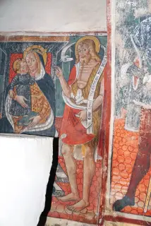 San Giovanni Battista e Madonna col Bambino - Oratorio di Sant'Antonio Abate a BrionaFrazione Orcetto