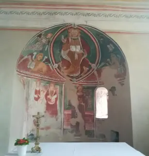 Affreschi absidali - Chiesa della Madonna della Neve o San Pietro a CureggioFrazione Marzalesco
