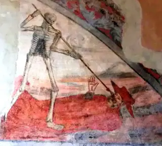 Affresco - Cappella di San Sebastiano a Sale San Giovanni