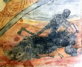 Affresco - Cappella di San Sebastiano a Sale San Giovanni